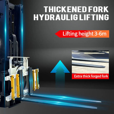 Workhorse Electric Distribution Forklift For Warehouse Operations, Material Handling And Pallet Transport, Battery Powered Lift Truck Designed For Fast Loading And Safe, Smooth Lifting, 3-6m forks
