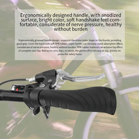 Comfy Bike Handlebar Grips For 22 Point 2 Mm Bar With Superior Vibration Dampening Ergonomic Palm Fit Non Slip Silicone Grips
