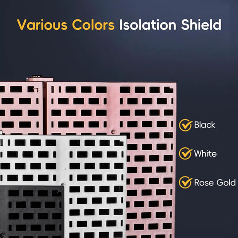 Upgraded USB Studio Condenser Microphone With Isolation Shield in various colors black, white, and rose gold for podcasters