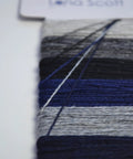 Super Handy Cashmere Darning Kit with 30 M of High Grade Cashmere Thread in six colors Black, Dark Navy, Mid Navy, Charcoal Grey, Mid Grey, Light Grey