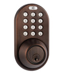 Keyless Entry Deadbolt Door Lock With Electronic Digital Keypad, Polished Brass Yellow Finish, Easy Direct Replacement On Standard Doors, Supports Up To 6 User Passcodes And Individual Deletions