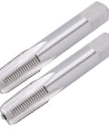 2 Pack HSS Thread Taps 1 8 28 High Hardness Metalworking Tools For Repair And Threading In Iron Steel Aluminum And Carbon Materials Durable Abrasion Resistant Heavy Duty Pro Grade Set For Industrial Grade Fast Cut, two taps shown