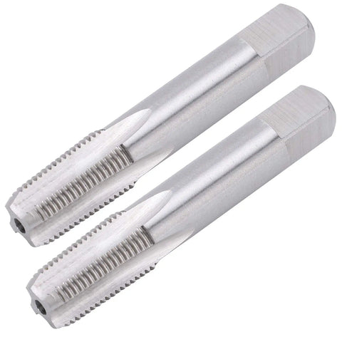 2 Pack HSS Thread Taps 1 8 28 High Hardness Metalworking Tools For Repair And Threading In Iron Steel Aluminum And Carbon Materials Durable Abrasion Resistant Heavy Duty Pro Grade Set For Industrial Grade Fast Cut, two taps shown