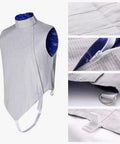 Foil Metal Fencing Jacket For Adults And Kids High Strength Metal Clothing With Soft Metal Sheets clasp detail