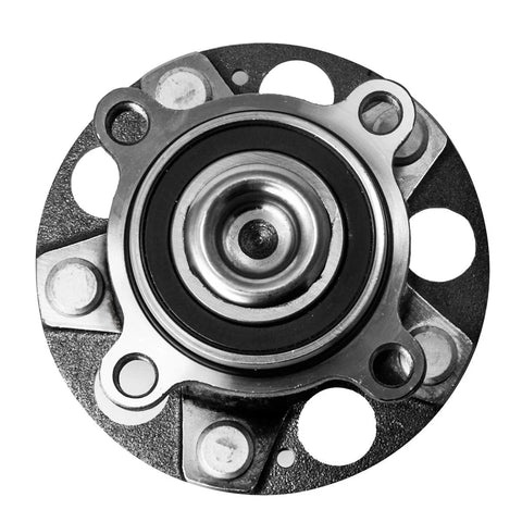 Front view of Plug And Play Wheel Hub And Bearing Assembly Pair For Acura TSX And Honda Accord 5 Lug Left Or Right, OEM Grade Replacement