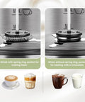 5 In 1 Stainless Steel Milk Frother And Steamer For Hot Or Cold Froth Pro Grade Latte Cappuccino Macchiato And Hot Chocolate Maker Auto Shutoff Anti Dry Burn Protection Easy To Clean Durable Kitchen Barista Tool whisk types for foam and heating