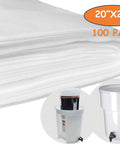 100 Pack Commercial Cold Brew Coffee Filters 20 By 20 For 5 Gallon Capacity Cold Brew Makers, seamless thick GSM shown.