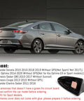 Shark Fin Antenna Cover Dope Fit For Hyundai Sonata 2016-2019 in glossy black displayed next to a parked gray sedan.