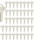 SC1 5 Pin Key Blanks Pack Of 50 Brass Silver Blank Keys For Schlage C Keyway Locksmiths And Home Key Replacement Projects