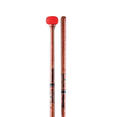 Jonathan Haas JH2 Staccato Timpani Mallets One Pair Pro Grade With Red German Felt Head And Japanese Oak Shafts For Crisp Tone Quick Response And Smooth Playability
