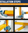 Installation steps for Heavy Duty Wall Mount Jib Crane With 660 Lb Capacity And 121 Cm Reach All Steel Construction Electric Hoist