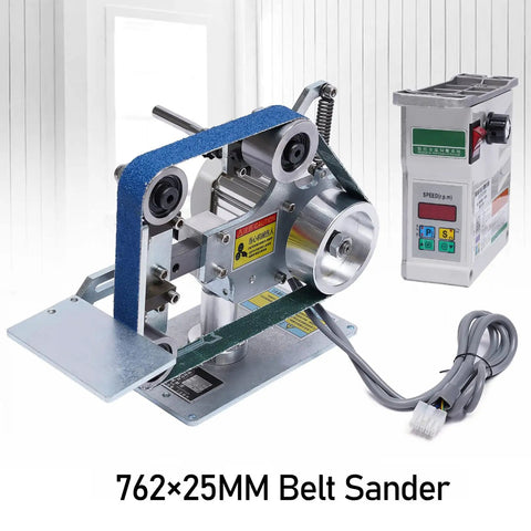 Heavy Duty 550W 1X30 Belt Sander With All Steel Bench Sharpener And Desktop Polisher Grinder For Killer Diy Sanding And Get Er Done Workshop Projects, showing the 762x25MM belt sander.