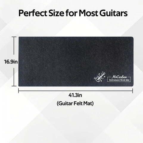 Ultimate Guitar Care Kit With Felt Work Mat Neck Rest String Winder Fret Polishing Tools Cleaning Accessories And Storage