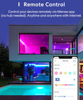 WiFi RGB LED Strip Lights 32.8ft With HomeKit Siri Alexa Google SmartThings Color Changing Mood Lighting poolside control app