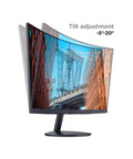 Side view of 27 Inch Curved FHD 1080p Gaming Monitor With 144Hz Refresh Rate, 1500R VA Panel, HDMI And VGA, showcasing tilt adjustment