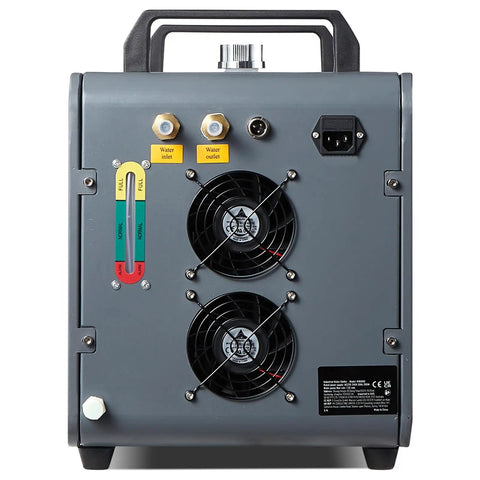 Badass Chill On Tap With This Heavy Duty Industrial Water Chiller Tuned For Co2 Laser Cutters And Engravers Up To 100W delivering dual fans and cooling controls.