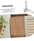 Heavy Duty Stainless Steel Hidden Door Pivot Hinges For Smooth Operation With Automatic Rebound Design Installed on Cabinet
