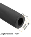 70.9 Inch Pipe Insulation Foam Tube For Water Pipes And Plumbing Heat Preservation Black Rubber And Plastic 0.8 Inch Thick