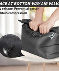 Compression Travel Laundry Bag For Dirty Clothes That Packs Down Over Fifty Percent On The Go Pump Free Wet Dry Organizer
