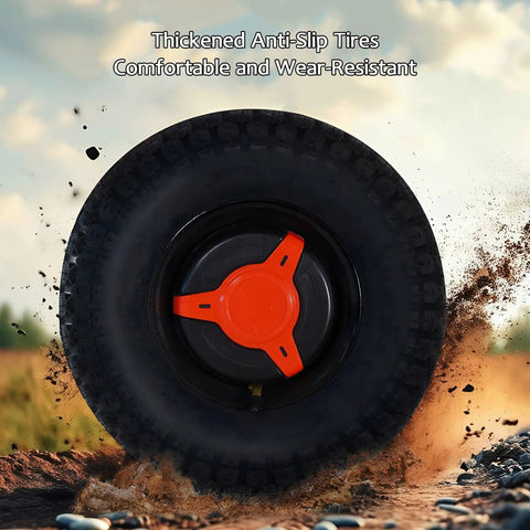 Thickened anti-slip tire of 28 Mile Range Electric Golf Cart With 60V Lead Acid Battery and 13 Inch All Terrain Tires.