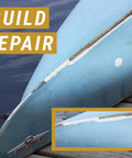 Two Part Marine Grade Epoxy Adhesive Paste For Heavy Duty Bonding In Dry Wet And Underwater All Weather Conditions used on blue boat