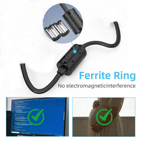 Beefy 29V 2A Power Supply For Recliners And Electric Sofas 100 240V AC DC Adapter Replacement Part 2 Pin Transformer Plug And Play For Lift Chairs Standing Desks And More Compatible With OKIN Limoss Lazboy Pride Catnapper Ashley ferrite ring cable