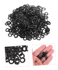 Must Have Wave Washer Gasket Kit Spring Steel Assortment For Electrical Connections Appliances Automotive And Marine Use Heavy Duty Elastic Washers 500 Piece Set, black wave washers pile and hand-held close-up