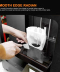 Upgraded Stainless Steel 3D Printer Removal Spatula With Comfortable Grip in use on 3D print model for easy stripping and safe cleanup