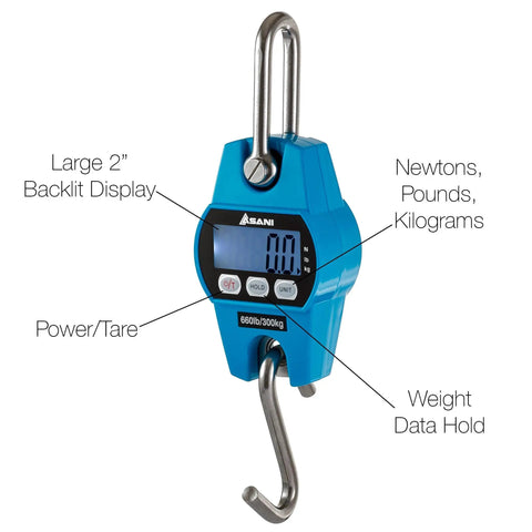 Dead On 660 Pound Hanging Scale With No Fuss Waterproof Screen And Rust Resistant Stainless Steel Hook Built Tough For Big Game Tracking And Heavy Duty Hauling