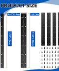 4 Pack 12 Inch Continuous Piano Hinges Heavy Duty Rust Resistant 304 Stainless Steel with size measurements and mounting screws.