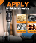 7 Degree Tapered Ball Joint Reamer One And One Half Inch Per Foot High Speed Drill Tool in use on multiple materials