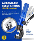 Hand Operated Hydraulic Crimping Tool For Electrical Cables, 8 Ton Capacity, featuring automatic reset spring design