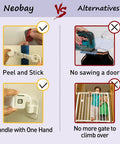 Adjustable Child Proof Door Locks With Door Strap Latch No Drill Setup, showing easy install vs alternatives, safe for toddlers.