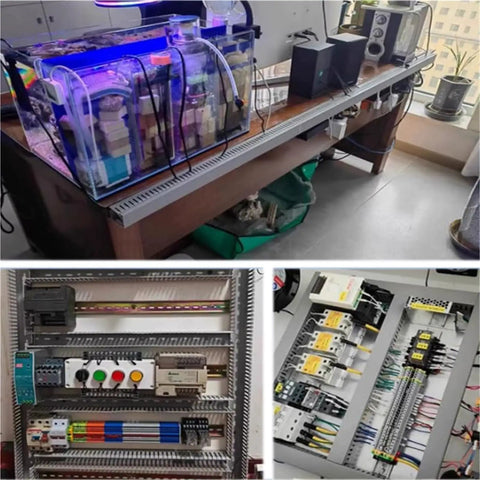 Open Slot Cable Management Raceway Kit 50 pcs in home office desk and server rack wiring setup