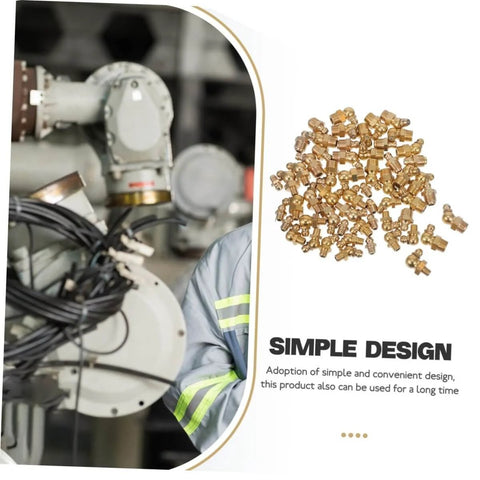 All In One Brass Grease Fittings And Nozzles Kit With Straight And Angled Options For Bearings And Mechanical Equipment Lubrication