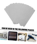 10 Piece Mica Insulation Sheets For Microwave Ovens, Heat Resistant Waveguide Covers displayed with compatible appliance images