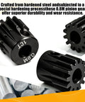 Three Pack 0.8M 5mm Pinion Gear Sets For RC Cars Hardened Steel 13T 14T 15T 0.8 Module Gears Compatible With HPI Kyosho Losi