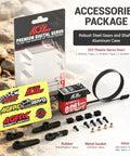 Premium Brushless Digital RC Servo Motor Engineered For 1/10 Buggies With Totally Customizable Speed Profiles And Pulls Serious Torque Hella Lightning Fast 0.061 Second Response Time accessories package with servo horns and gears.