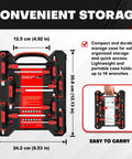Long Arm T Handle Allen Wrench Set 14 Piece Metric And SAE Hex Keys With Storage Box shown in compact storage case
