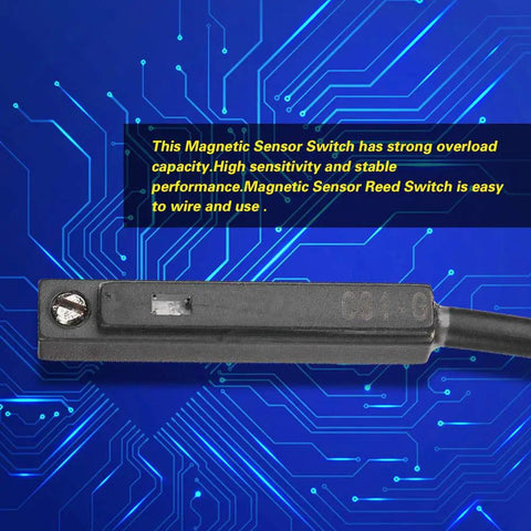 Workhorse Magnetic Sensor Switch For Pneumatic Cylinder High Sensitivity with strong overload capacity on blue circuit background