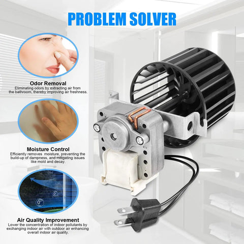 Upgraded Bathroom Fan Motor And Blower Assembly For Broan Nutone Ceiling Heaters Straight Fit Quiet Swap Easy Install Compatible With Model 162 164 Series No Headache Rock Solid Replacement Part