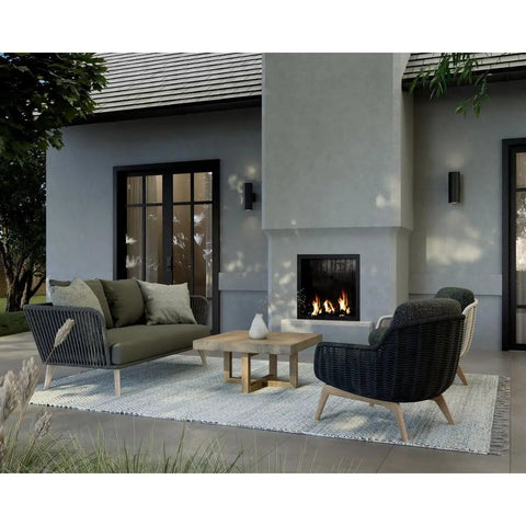 Dope Modern 5 Inch Outdoor Up And Down Wall Lantern In Black Finish Cylinder Collection Exterior Light adorning elegant patio scene