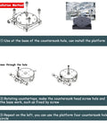 Installation diagram for 60mm Fine Tuning Optical Sliding Stage With 360 Degree Sliding Table Rock Solid Manual Displacement