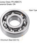 Heavy Duty Deep Groove Ball Bearings 6304 with 20Mm Bore and 52Mm Outer Diameter 15Mm Width, Chrome Steel ABEC1 Precision