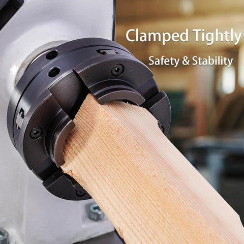 Heavy Duty Four Inch Four Jaw Self Centering Wood Lathe Chuck With 1 X 8 Tpi Thread For Dead On Accuracy And Knockout Woodworking Shop Projects Built Tough For Daily Grind