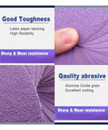 Grab These 2 Inch Wet Dry Sanding Discs With Flocking Backing For Wood Polishing And Surface Prepping From Coarse Grit 60 To Ultra Smooth 10k Silicon Carbide Abrasives That Work Like Magic On Any Project You Got Going Right Now. Latex paper backing for flexibility and durability in sanding.