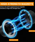 Magnetic connector and steel ring port receiver from 4 Inch Magnetic Dust Collection Fittings Kit For Woodworking Shops