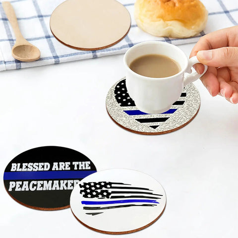 Sweet Unfinished Wood Circles For No Sweat Diy Crafting With Pack Of Thirty Six Three Inch Wooden Rounds For Paint Blank Stamps Engraving Supplies And Home Decor That Really Steals The Show, showing coasters with designs and a coffee cup.