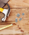 200 Pcs Stainless Steel Screw Set M3 M8 Flat Grub Screws 304 Alloy Fasteners For Doors Shop Smooth Threads Perfect Diy And Pro Techs Loving Solid Work Done Right With Heavy Duty Gear To Crush It Hard. stainless steel grub screws on wood with hammer and tape measure