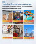 Heavy Duty Industrial Electric Forklift With Precision Steering, 4-Way Counterbalance Pallet Stacker in various work environments.